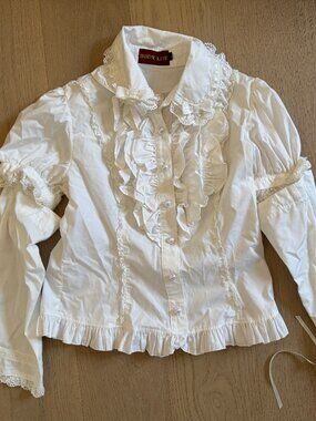 Bodyline Japan Lolita White Ruffle Blouse